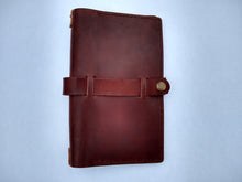 Load image into Gallery viewer, Full Grain Leather Journal Cover - Medium - Havana Brown