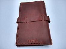 Load image into Gallery viewer, Full Grain Leather Journal Cover - Medium - Havana Brown