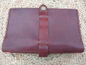 Full Grain Leather Journal Cover - Medium - Havana Brown