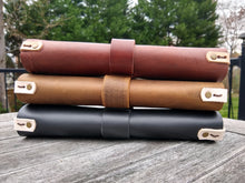Load image into Gallery viewer, Full Grain Leather Journal Cover - Small - True Black